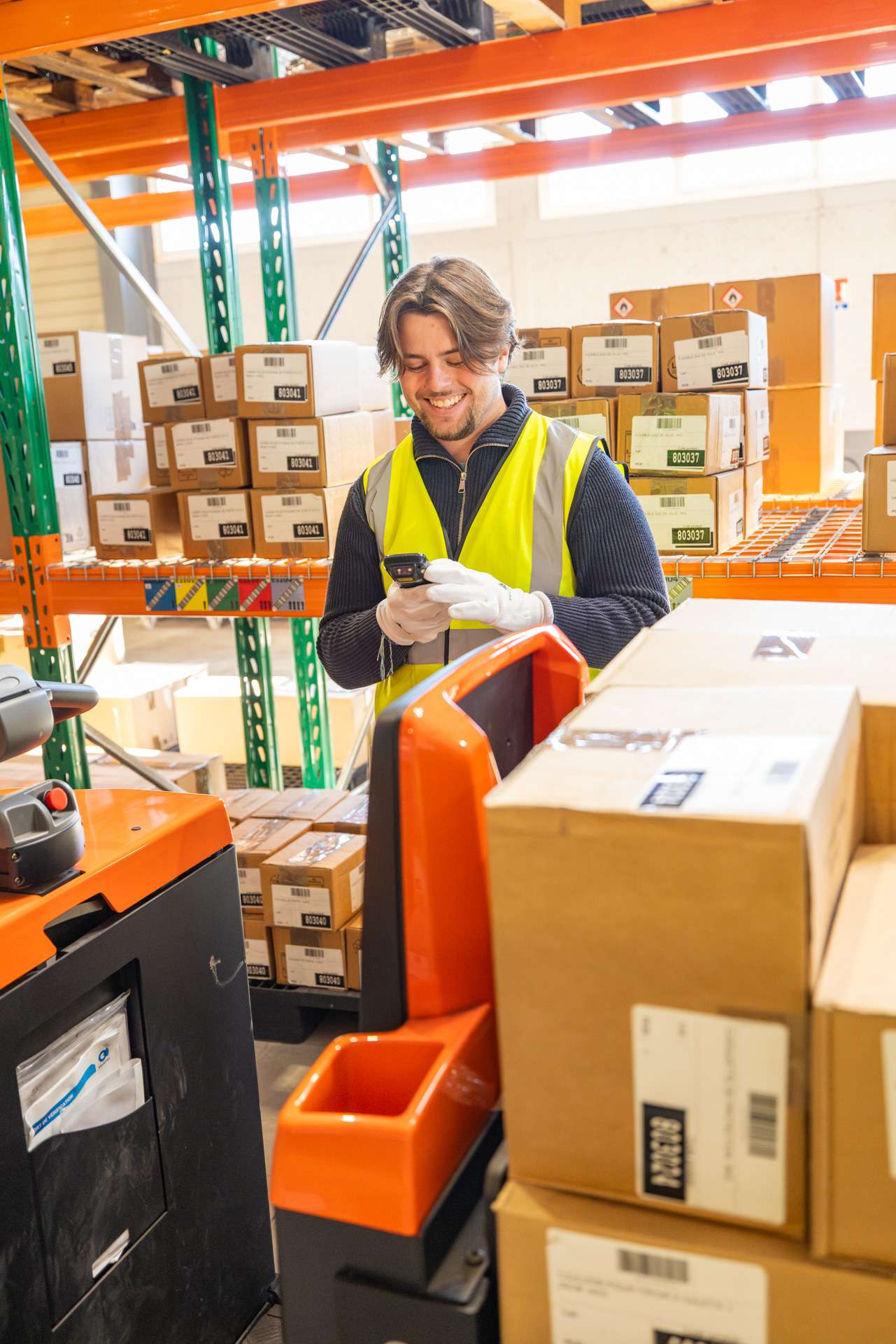 Photo par Antoine Ravet, élève en formation de picking pour la grande distribution dans un centre de formation.