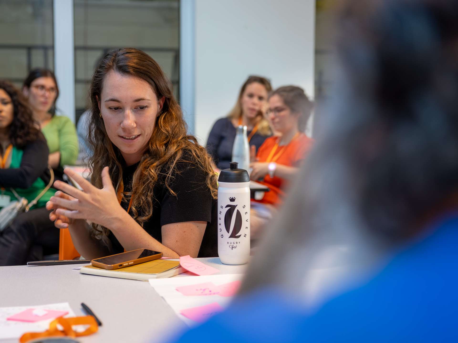 Photo par Antoine Ravet d'une participante au Fastival freelance for good.