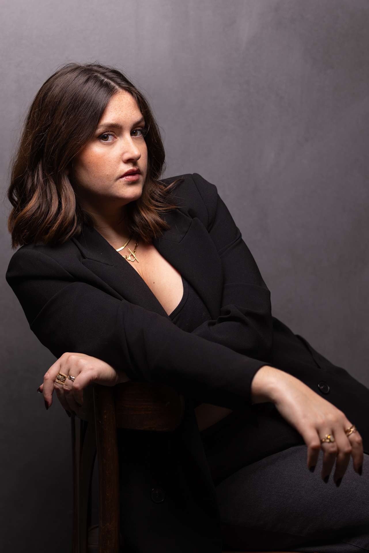 Photo d'un modèle poru un book d'artiste au studio à Paris par Antoine Ravet